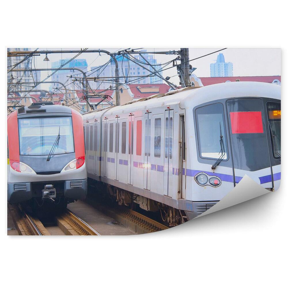Fotopeta Chiny pociągi transport miasto
