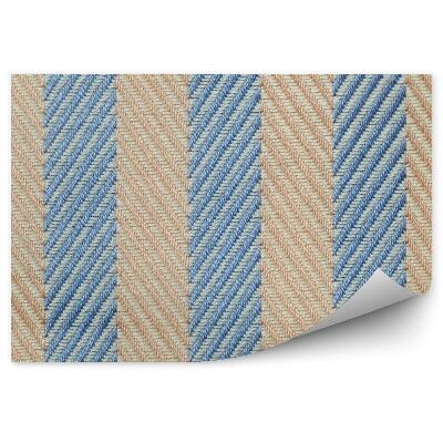 Fototapeta samoprzylepna Abstrakcyjny wzór tkaniny pionowe skośne paski