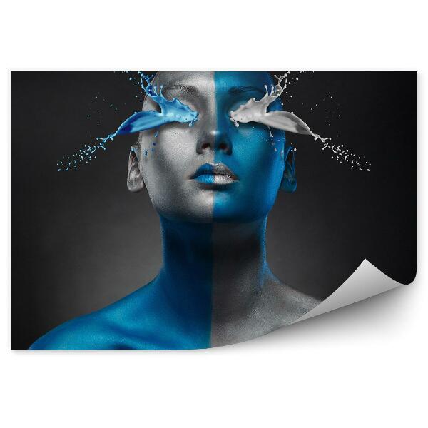 Fotopeta Abstrakcja plamy makijaż farby ciało