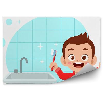 Fototapeta samoprzylepna Pasta do zębów szczoteczka łazienka higiena