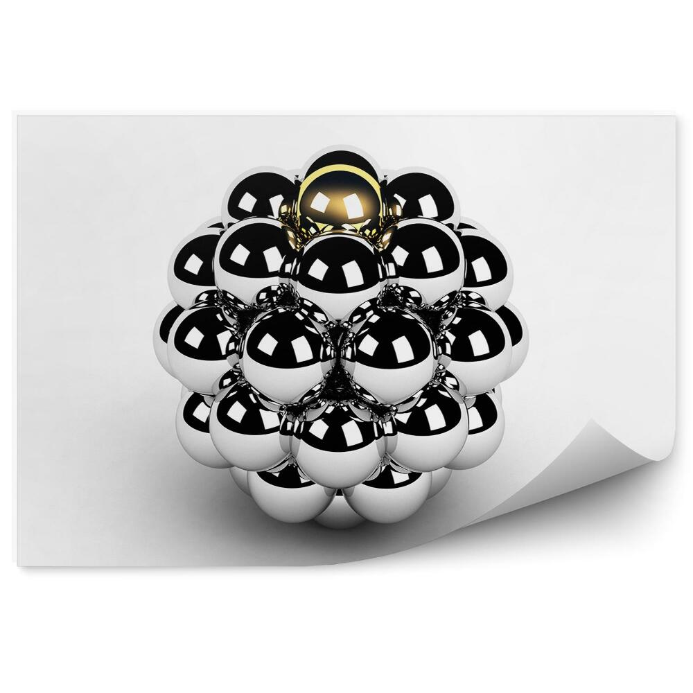 Okleina ścienna Złoty kula koncepcja przywództwa