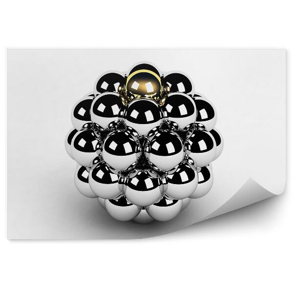 Okleina ścienna Złoty kula koncepcja przywództwa