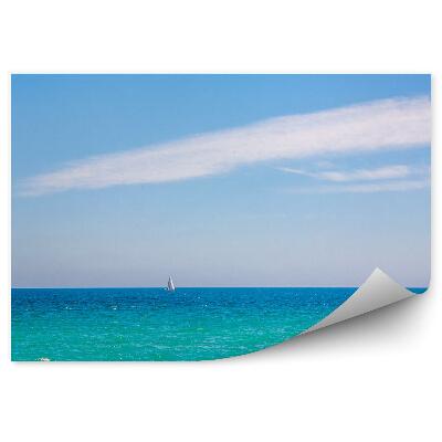 Fototapeta Morze jachty niebo chmury