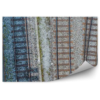 Okleina na ścianę Widok torów z lotu ptaka