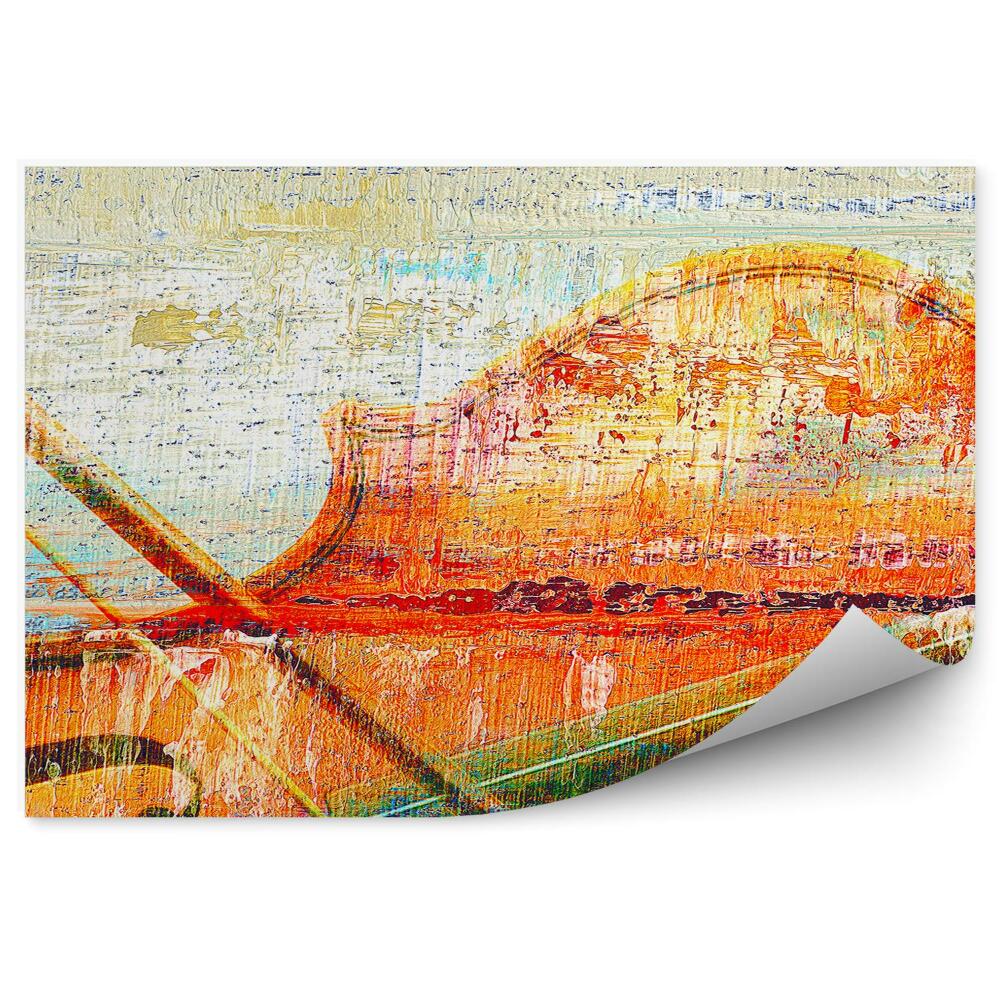 Fototapeta Skrzypce kolory abstrakcja