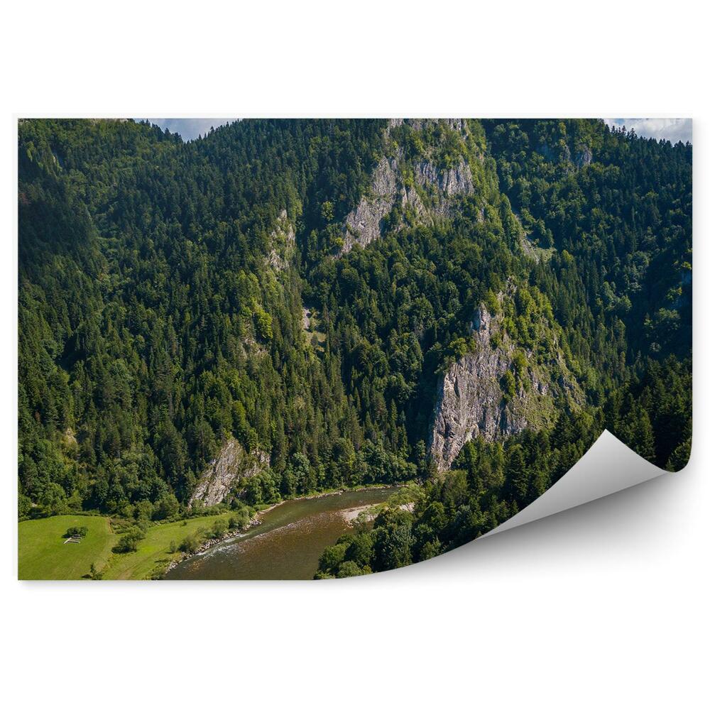 Okleina na ścianę Widok na dunajec z lotu ptaka pieniny