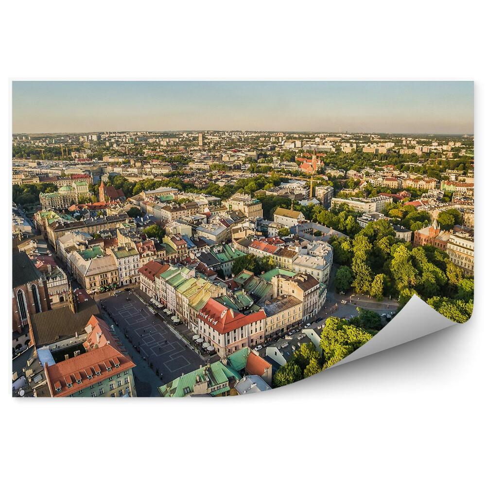 Okleina na ścianę Polska architektura budownictwo kraków