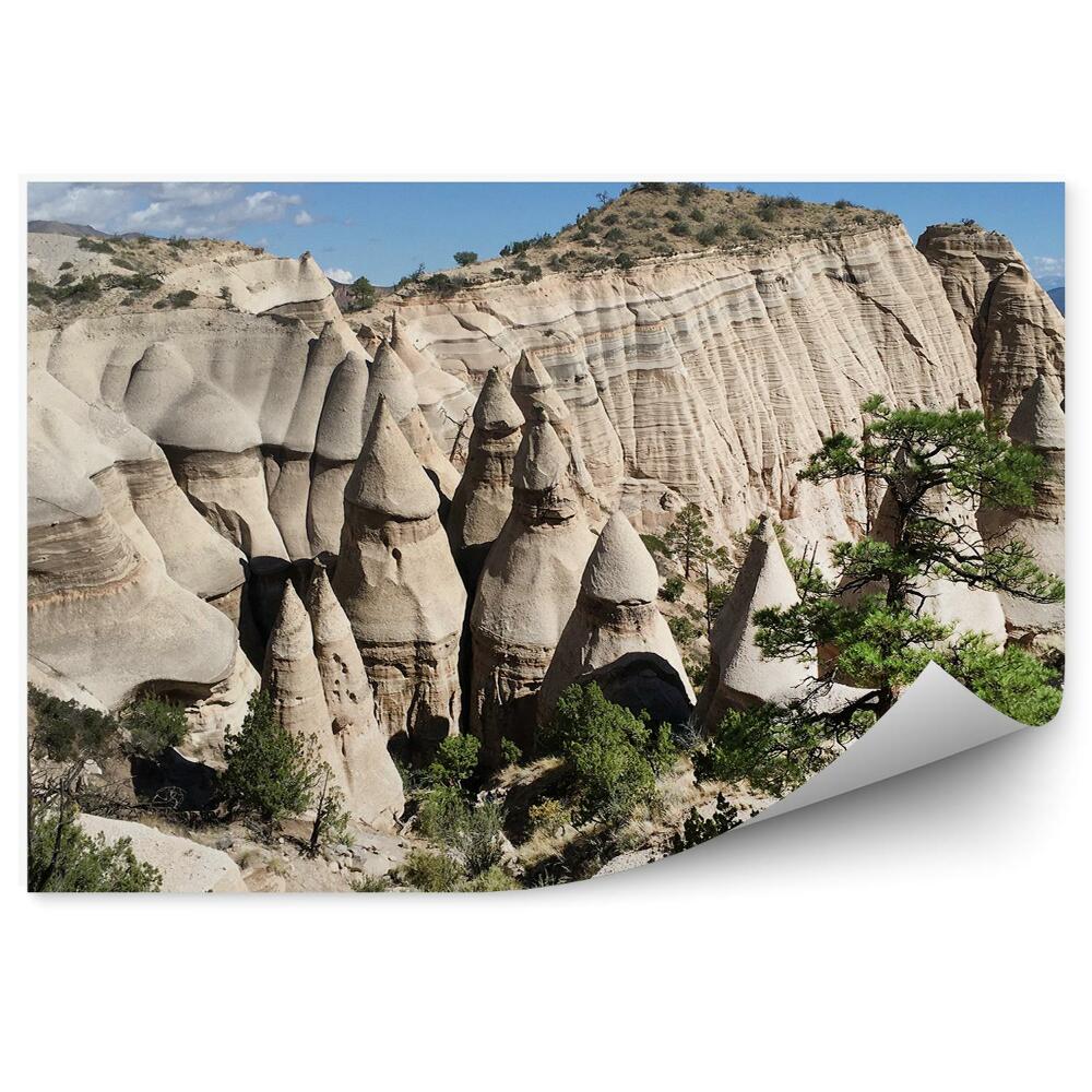 Okleina ścienna Nowy meksyk skały stożki natura