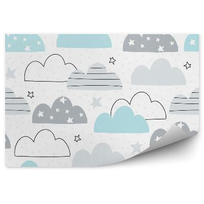 Fototapeta Chmurki i gwiazdki