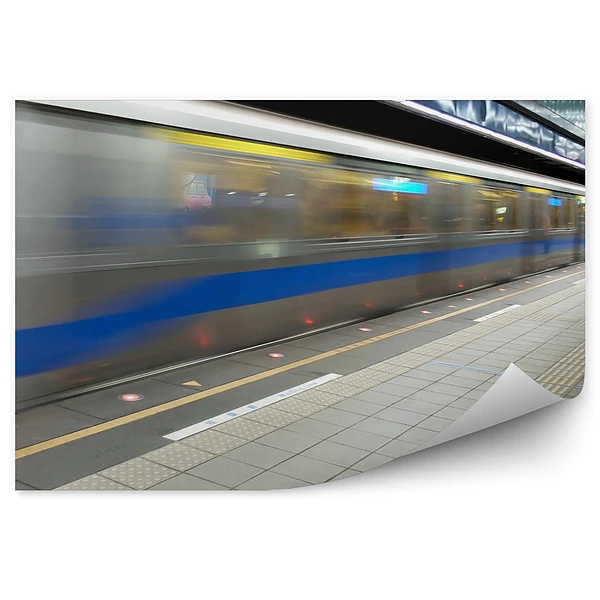 Okleina na ścianę Metro ruch tunel człowiek pracownik