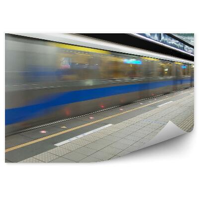 Okleina na ścianę Metro ruch tunel człowiek pracownik