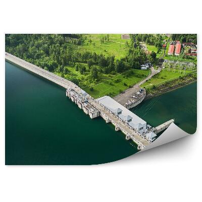 Okleina na ścianę Bieszczady zapora solina woda zbiornik