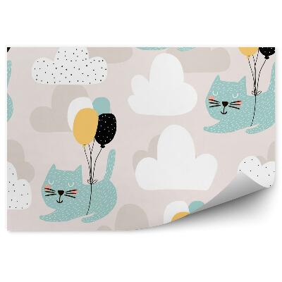 Fototapeta Kotek z balonikami