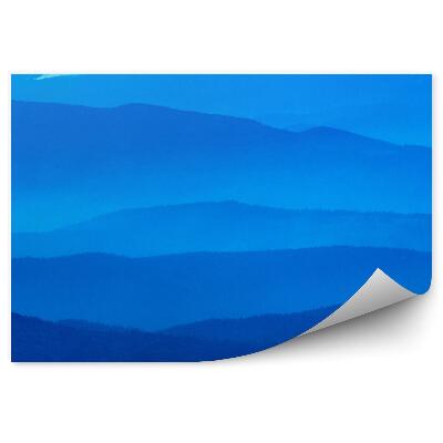 Okleina na ścianę Niebo wieczór karpaty niebieski