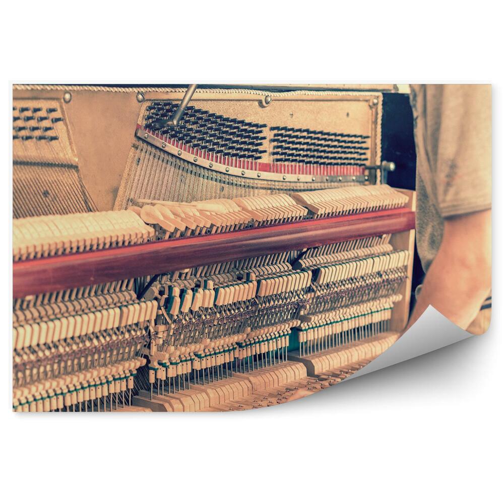 Fototapeta naprawa wnętrze fortepianu instrument