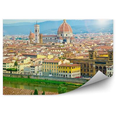 Fototapeta widok z lotu ptaka Florencja katedra Santa Maria del Fiore budynki