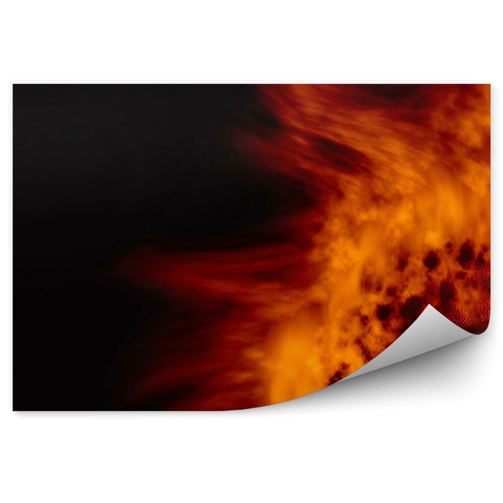 Fototapeta samoprzylepna Piłka do koszykówki ogień