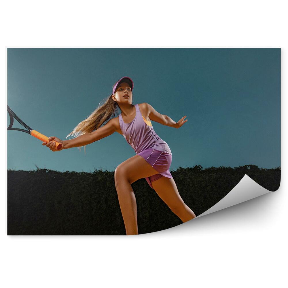 Fototapeta samoprzylepna Tenis rakieta mecz drzewa