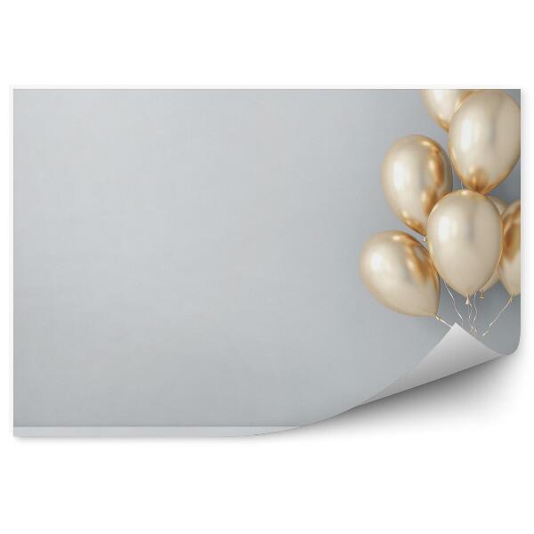 Okleina ścienna Złote balony
