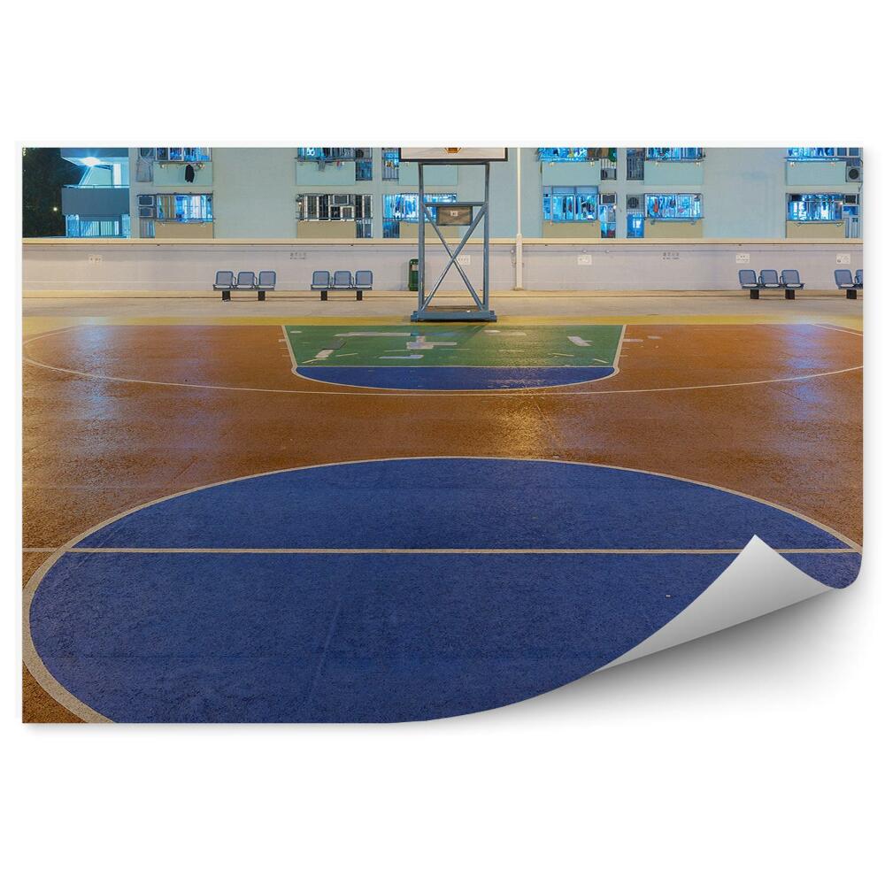 Fototapeta samoprzylepna Boisko publiczne do koszykówki hong kong