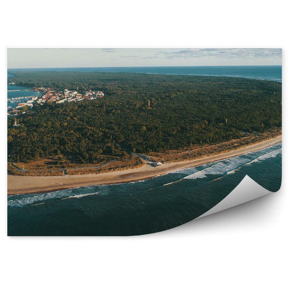 Okleina na ścianę Półwysep Helski morze Bałtyckie natura