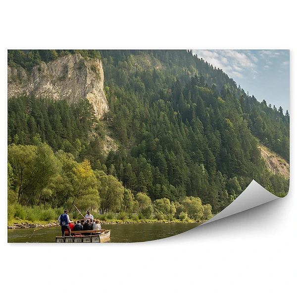 Okleina na ścianę Widok na pieniny spływ dunajcem