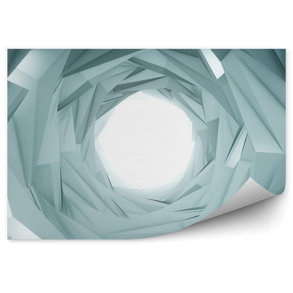 Okleina na ścianę Trójkąty tunel