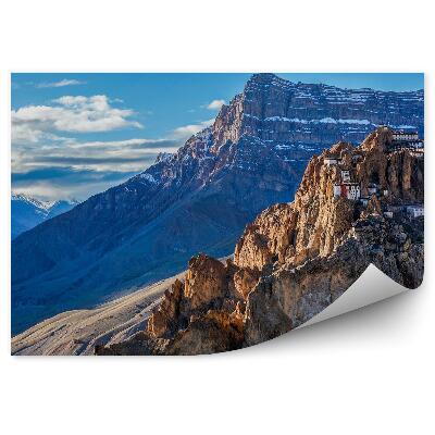 Okleina na ścianę Góry budynki architektura himalaje