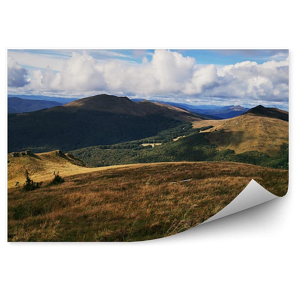 Okleina na ścianę Polana góry krajobraz szczyty bieszczady