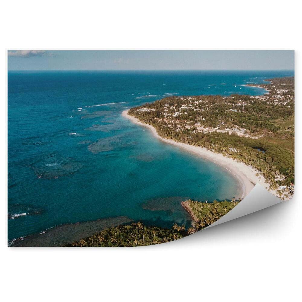 Okleina na ścianę Horyzont morze brzeg plaża lasy