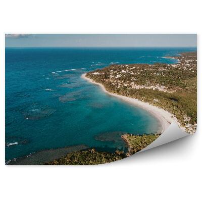 Okleina na ścianę Horyzont morze brzeg plaża lasy