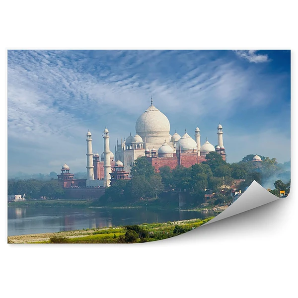 Okleina na ścianę Indie natura zieleń taj mahal