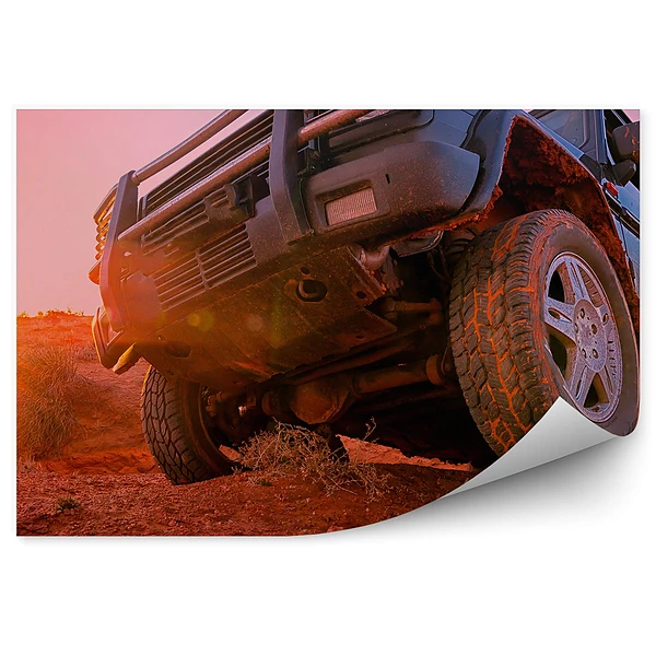 Fototapeta na ścianę Pojazd 4x4 na pustyni