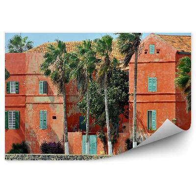 Okleina na ścianę Francuskie budynki kolonialne