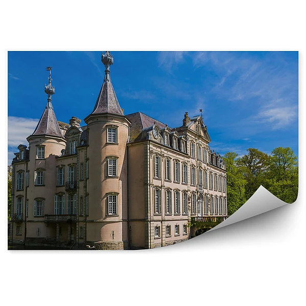 Okleina na ścianę Architektura budynek zamek woda
