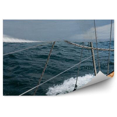 Okleina na ścianę Zbliżenie żaglówka woda morze