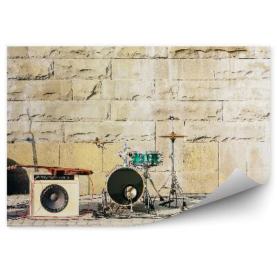 Fototapeta Instrumenty muzyczne perkusja gitara