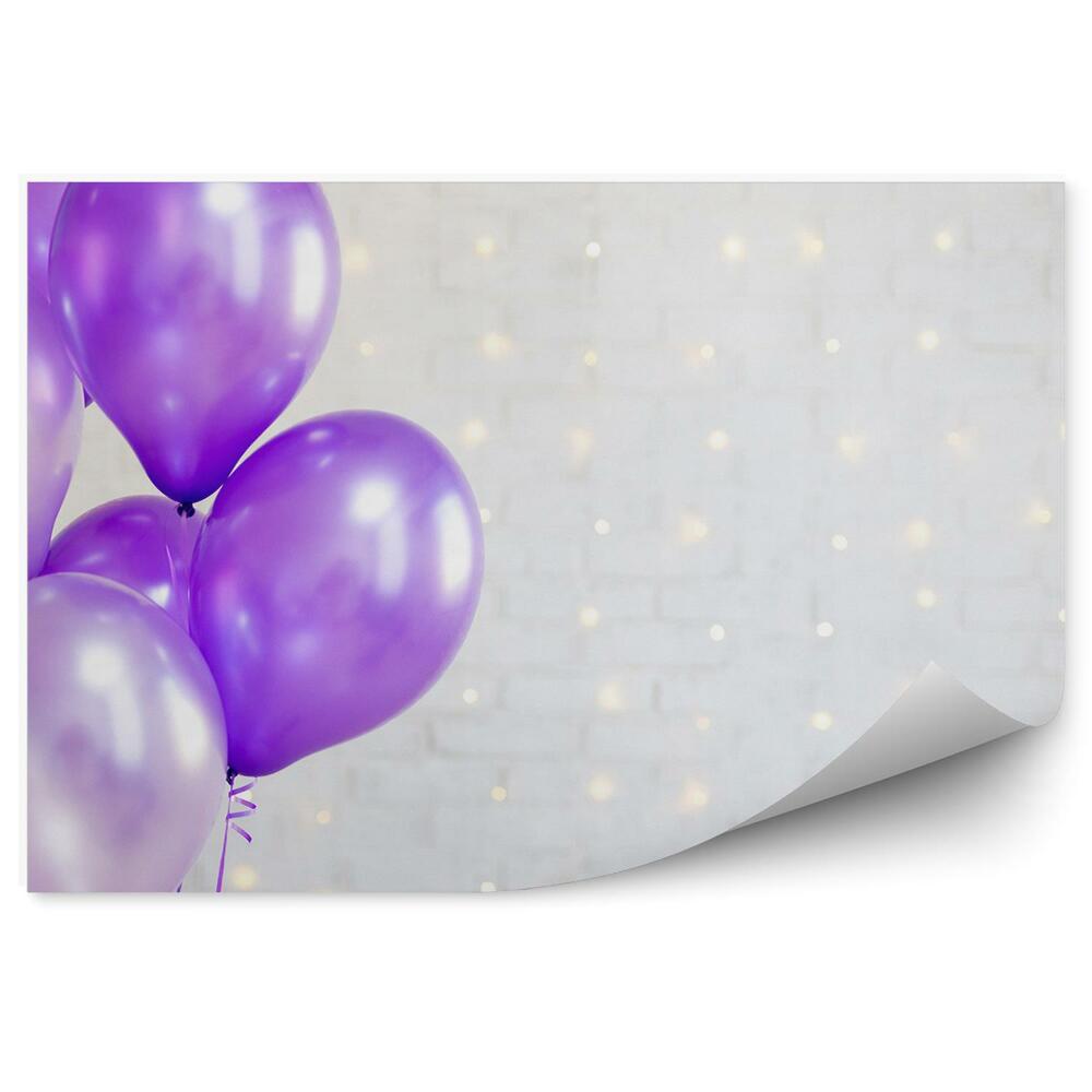 Okleina ścienna Kolorowe balony cegła