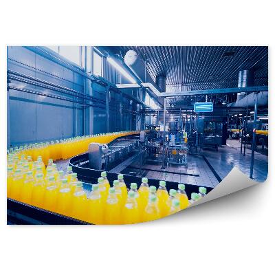 Okleina na ścianę Napoje ruch taśma wnętrze fabryki