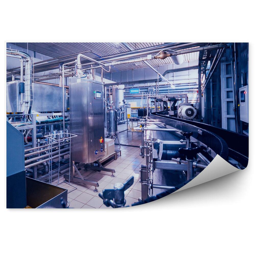 Okleina na ścianę Taśma produkcyjna fabryka