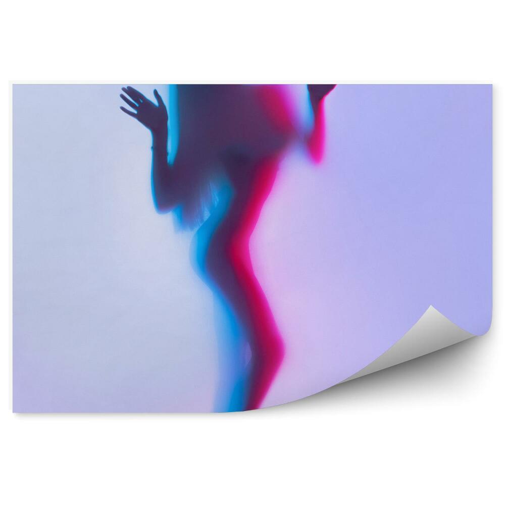 Fotopeta Seksowna dziewczyna modelka kolory ciało taniec