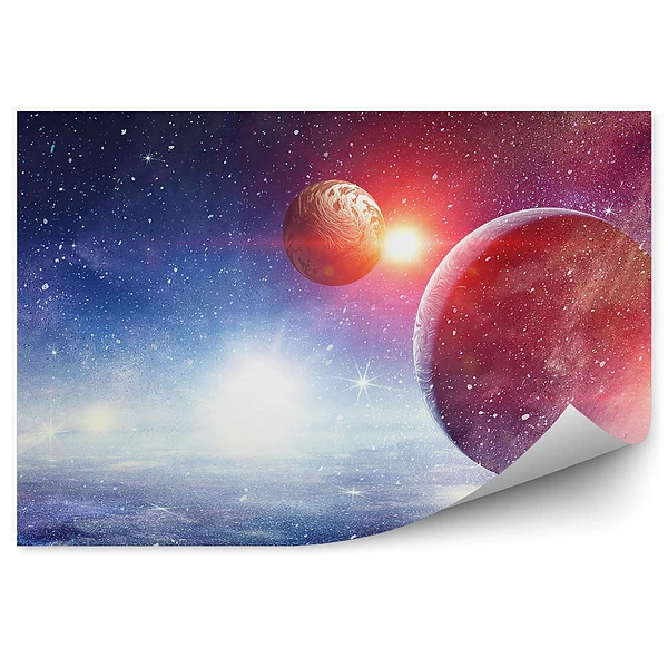 Fototapeta Planety kosmos wszechświat galaktyka gwiazdy słońce