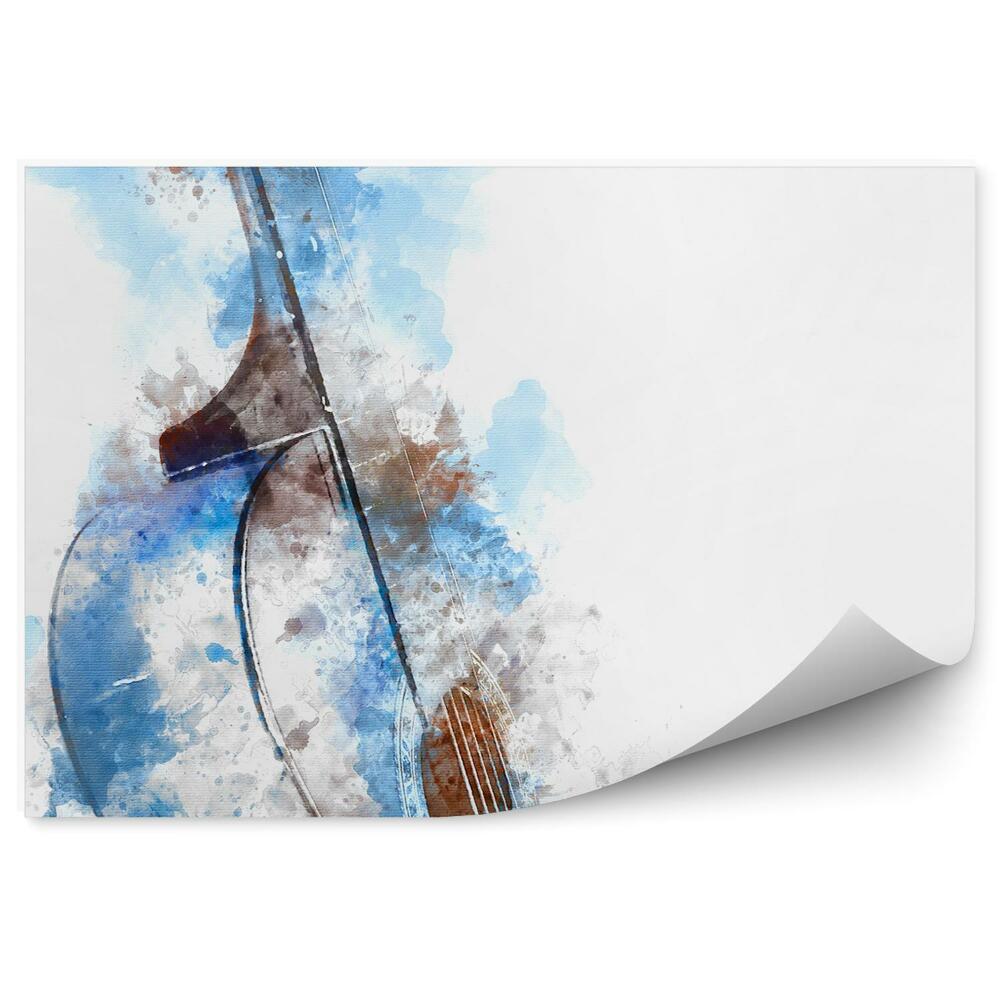 Fototapeta Gitara akustyczna farba plamy malowane