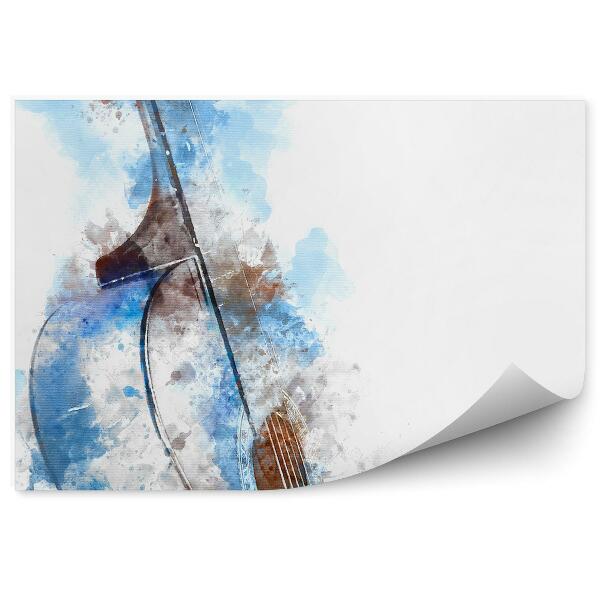 Fototapeta Gitara akustyczna farba plamy malowane