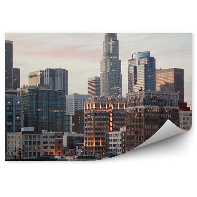 Fototapeta wieżowce widok światła niebo Los Angeles