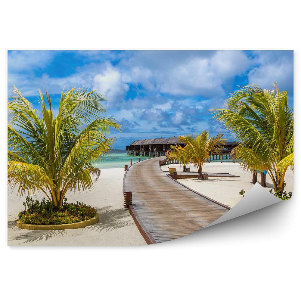 Fototapeta Malediwy plaża błękitna woda