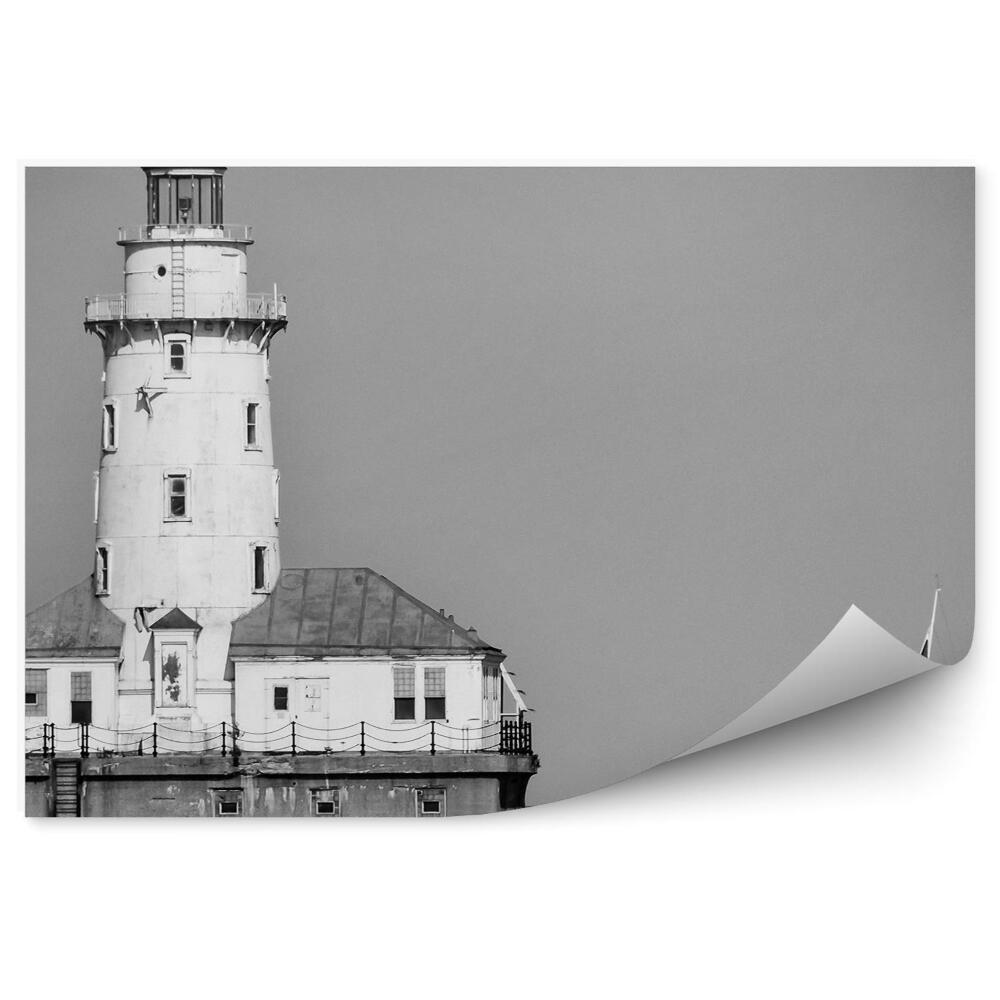 Fototapeta na ścianę sepia latarnia morska jacht Chicago