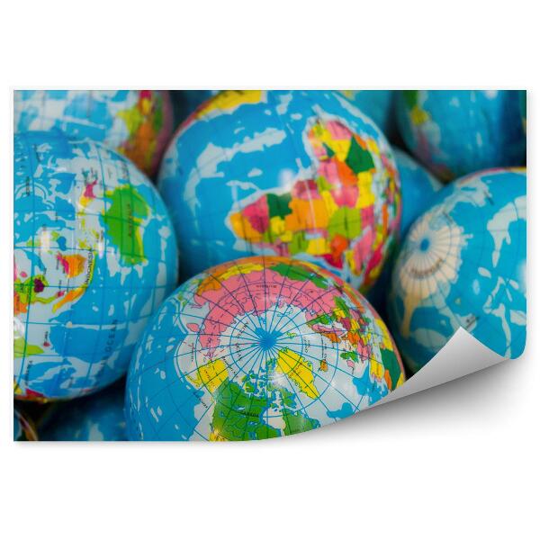 Okleina ścienna Globus ziemia planeta geografia