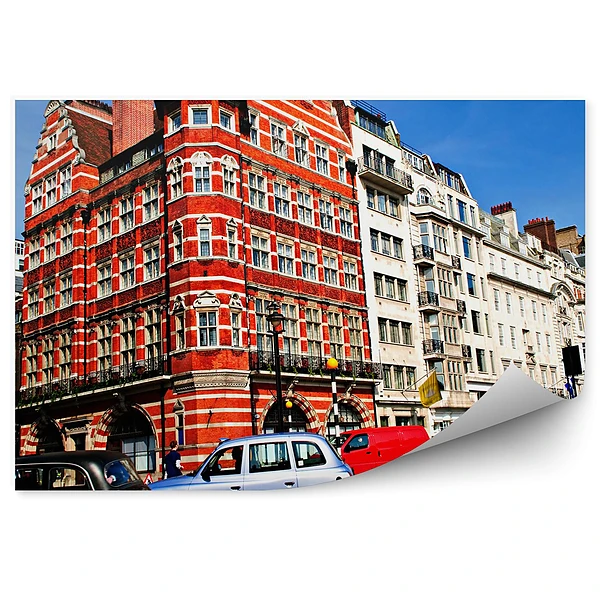 Fototapeta Architektura uk samochody ruch budynki