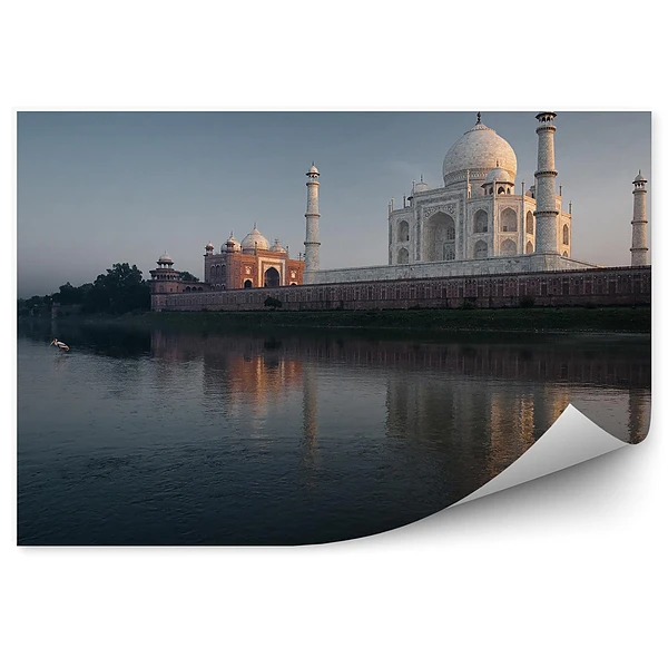 Okleina na ścianę Taj mahal architektura woda ptaki